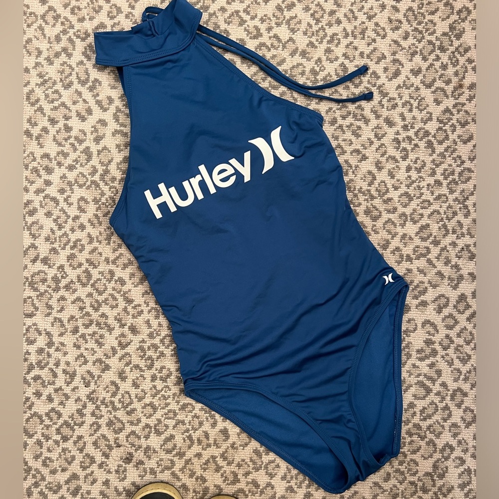 Hurley High Neck One Piece Swim Suit, New without Tags Size Small
